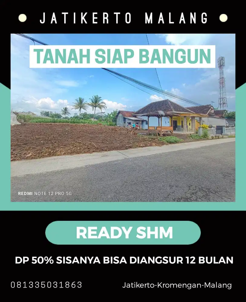 Tanah SHM Siap Bangun Dekat RS Ramdani Husada Malang