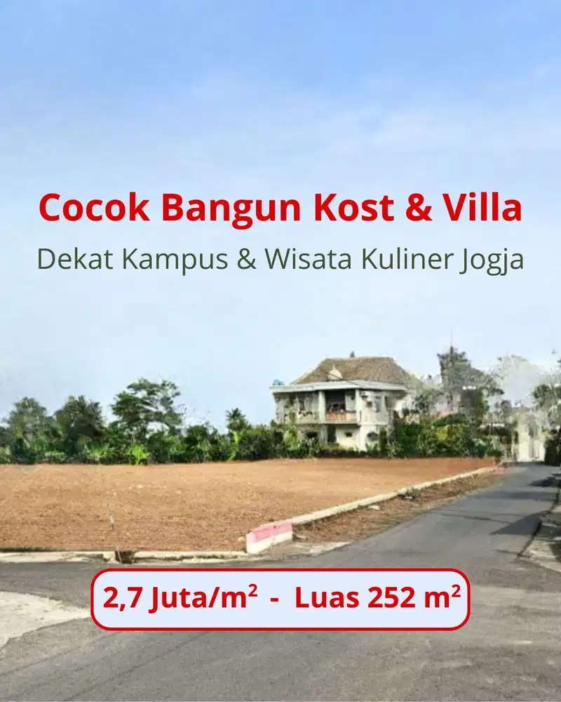 Tanah Jogja Kaliurang Atas Dekat Kampus UII Jogja