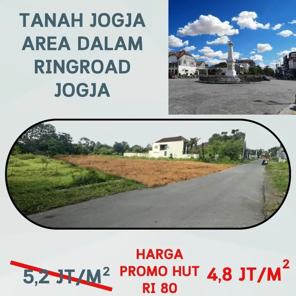 Tanah Area Jogja Dekat Pusat Kota dan Kampus Ternama