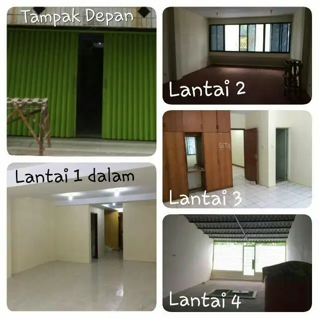 Ruko Sunter 3 Lantai bebas banjir baru renovasi siap usaha Jakarta