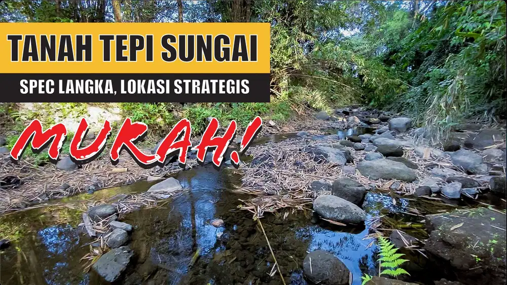 TANAH TEPI SUNGAI - LANGKA, MURAH, Jl. Kaliurang Km 13 Yogyakarta