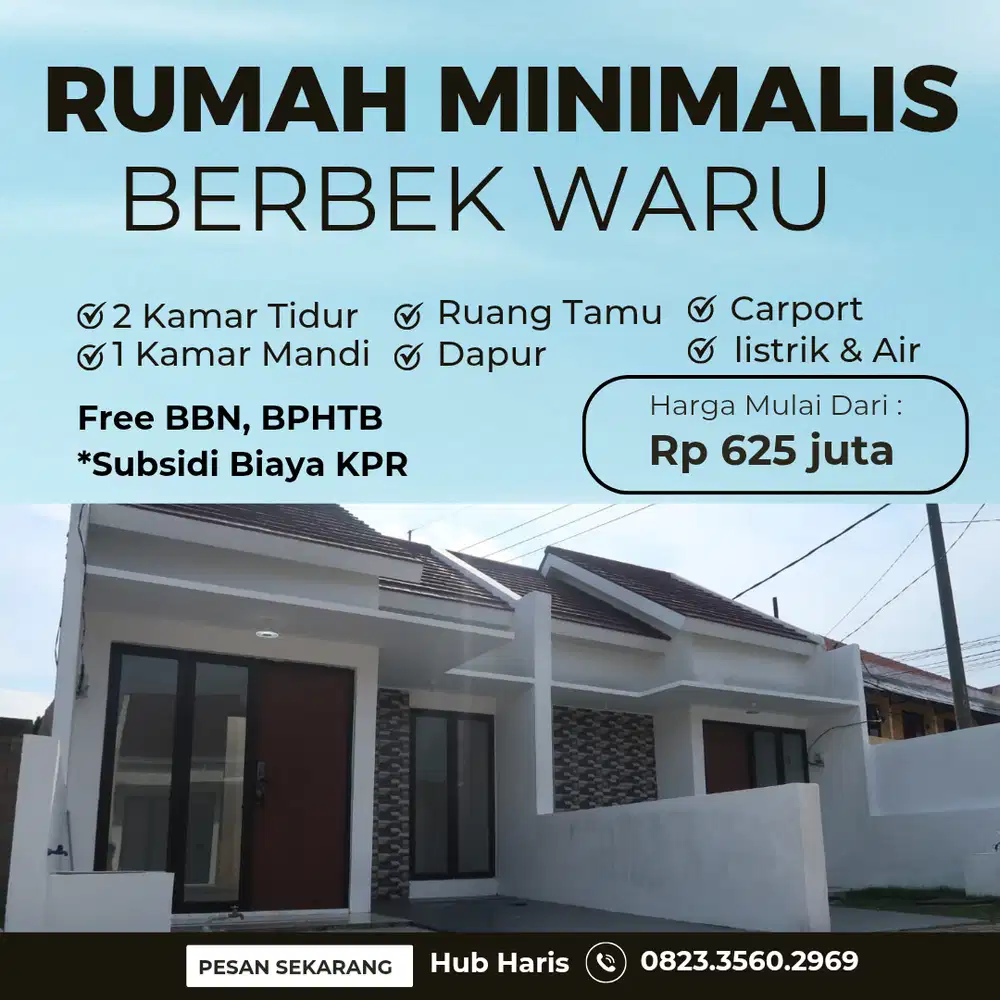 RUMAH MINIMALIS BERBEK WARU