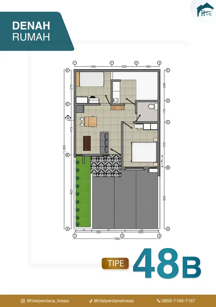 Rumah Siap Huni Viewnya  Pegunungan, Cuaca Sejuk Di Ciawi, Bogor