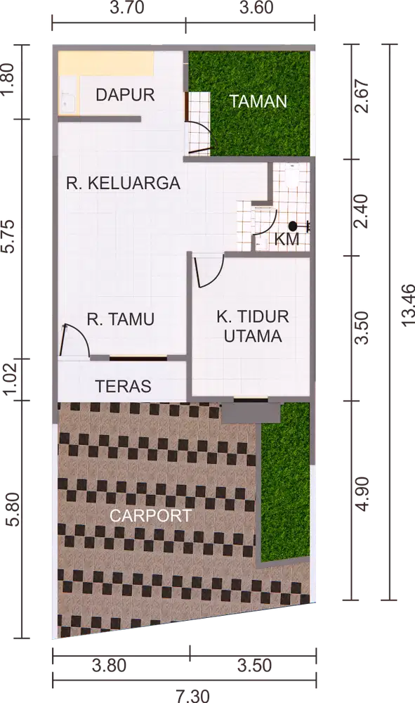 Perumahan Puri Kalimas 5 Rumah 2 Lantai Tipe 102/101