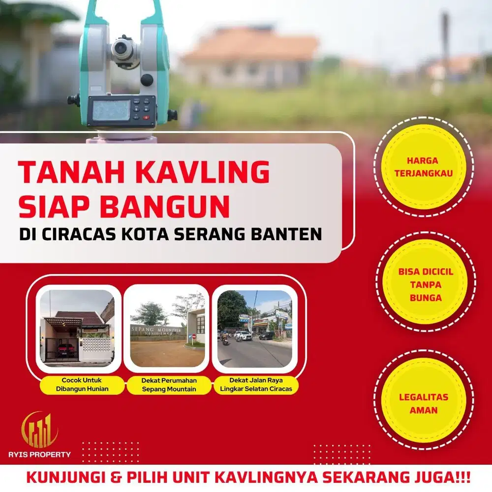 TANAH KAVLING SIAP BANGUN DI CIRACAS KOTA SERANG