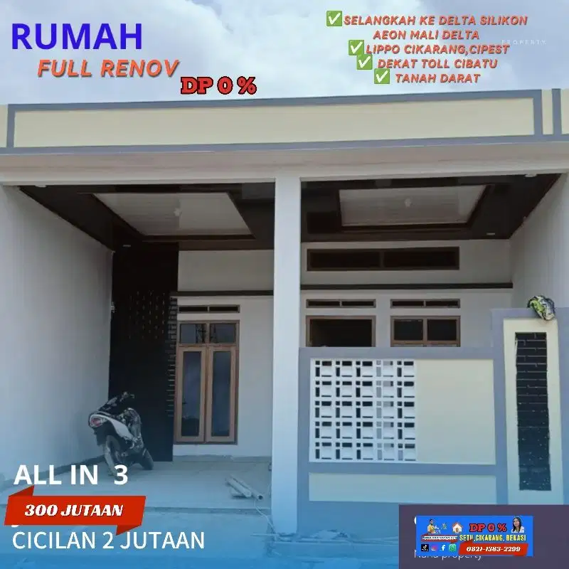 RUMAH DIJUAL RUMAH FULL RENOV CIJINGGA RESIDENCE