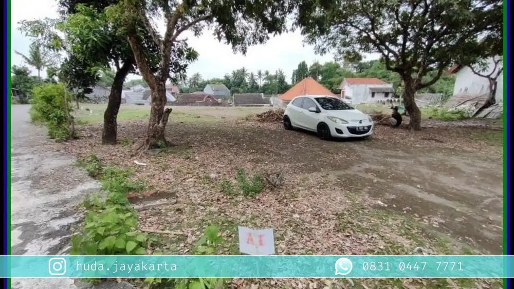 Pekarangan 2 Jutaan dekat Toll Jogja-Solo, Barat Candi Prambanan Jogja