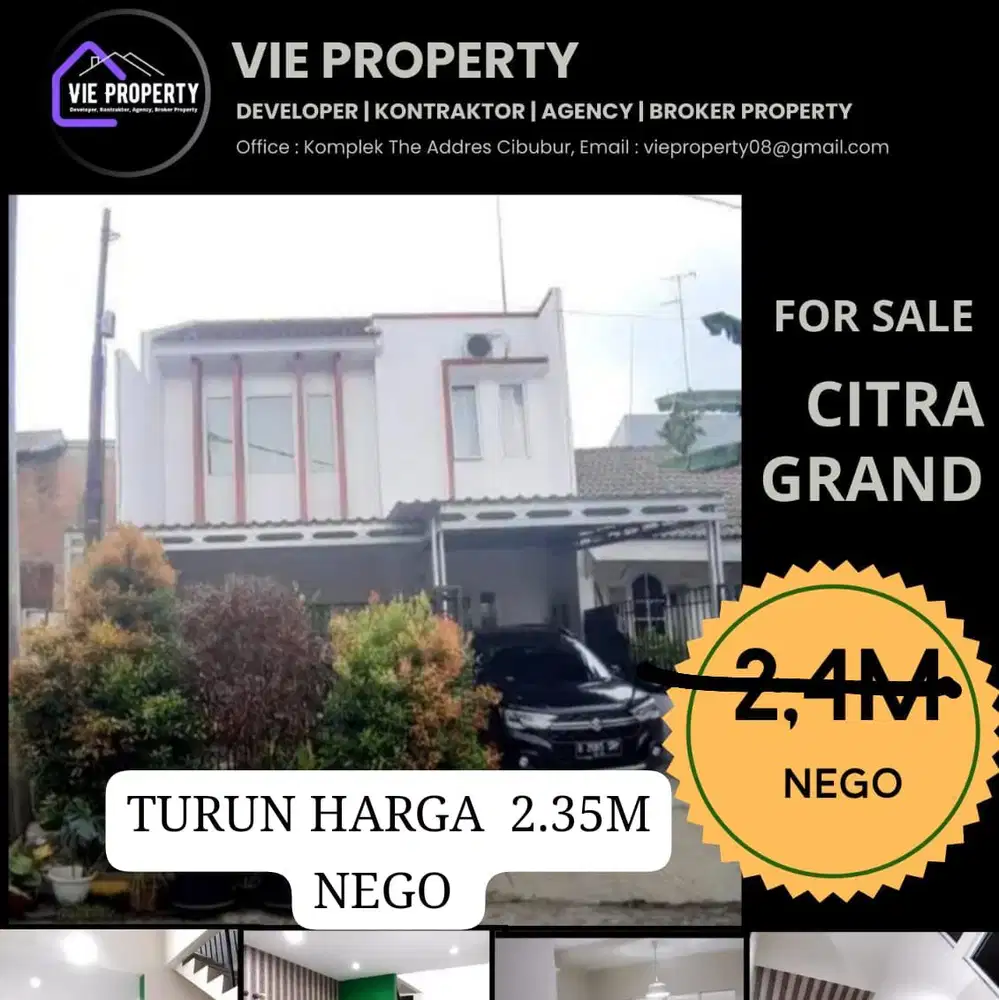 CITRAGRAN Cibubur Rumah 2 Lantai BONUS WATER HEATER DAN AC