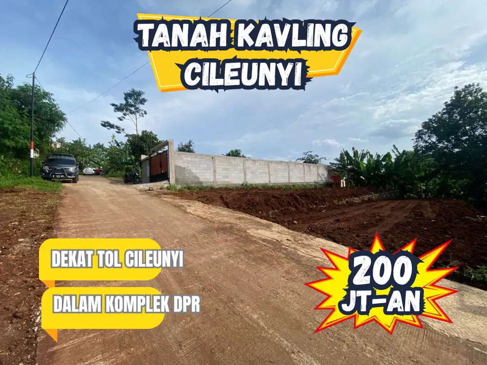 Tanah Kavling siap bangun legalitas SHM dekat dengan Toll Cileunyi