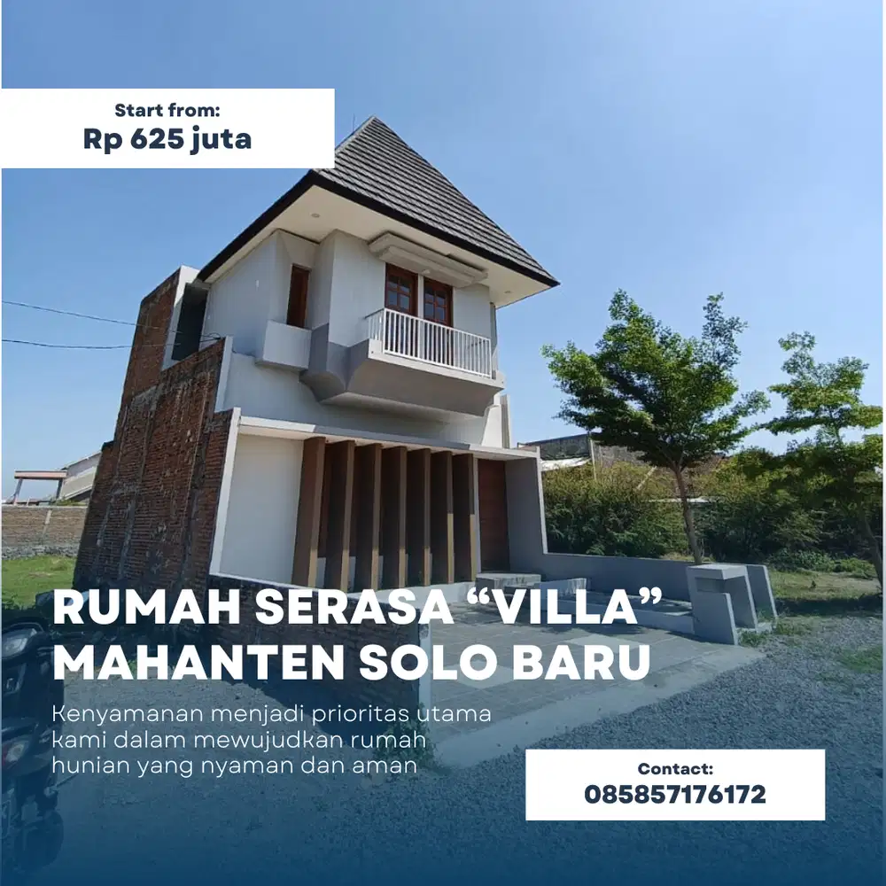 Rumah 2 lantai proses finishing di kudu baki dekat solo baru
