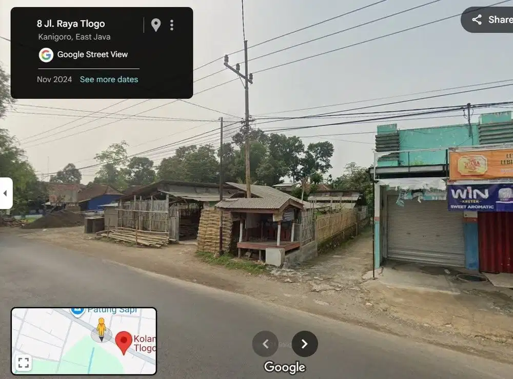 Di Jual Tanah Pinggir Jalan Raya Tlogo Kanigoro Blitar