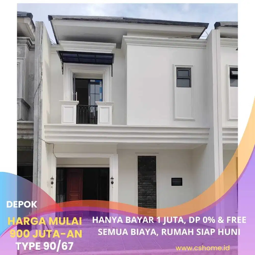 Rumah 2 Lantai Modern Mewah Dekat Stasiun Depok