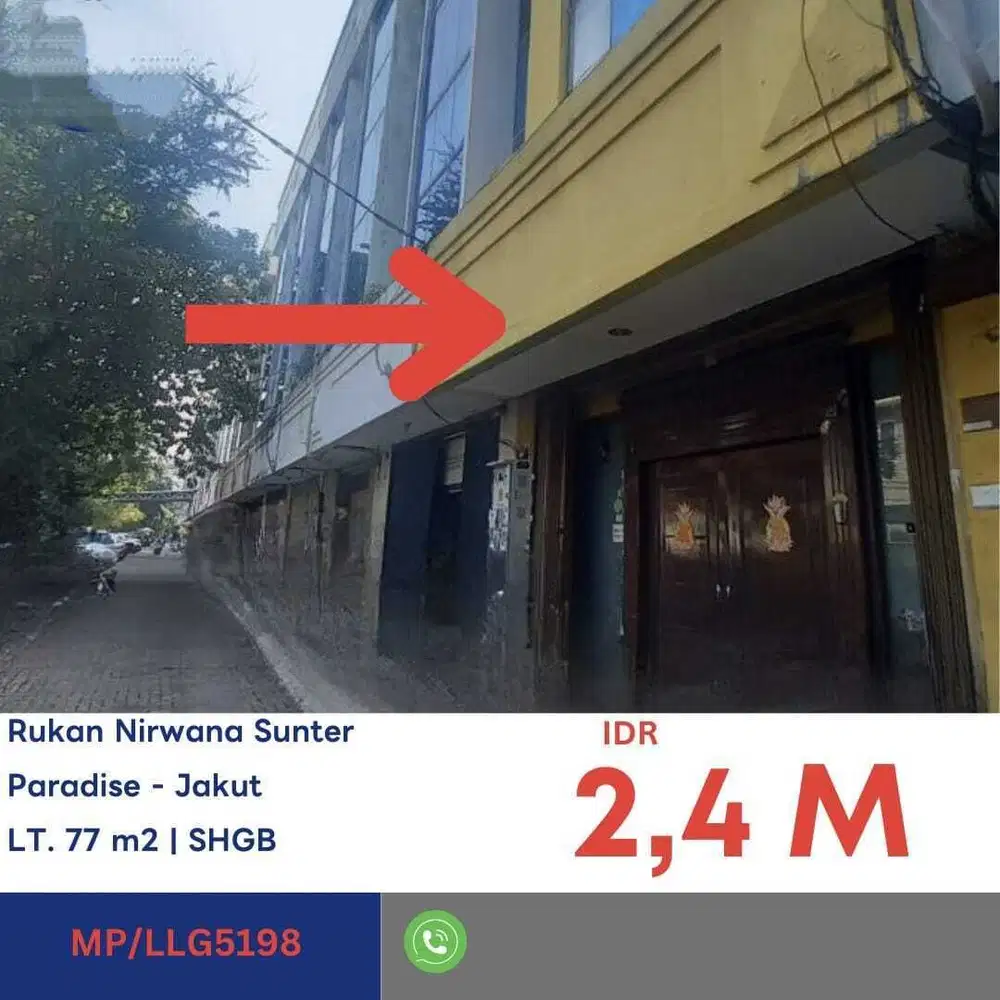 Dijual Ruko  Murah di Sunter Jakarta Utara