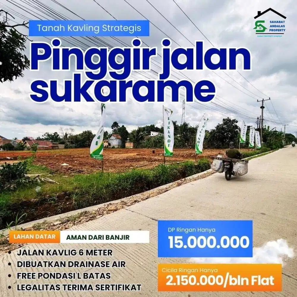 Kavling Pinggir Jalan Pulau Singkep Sukarame