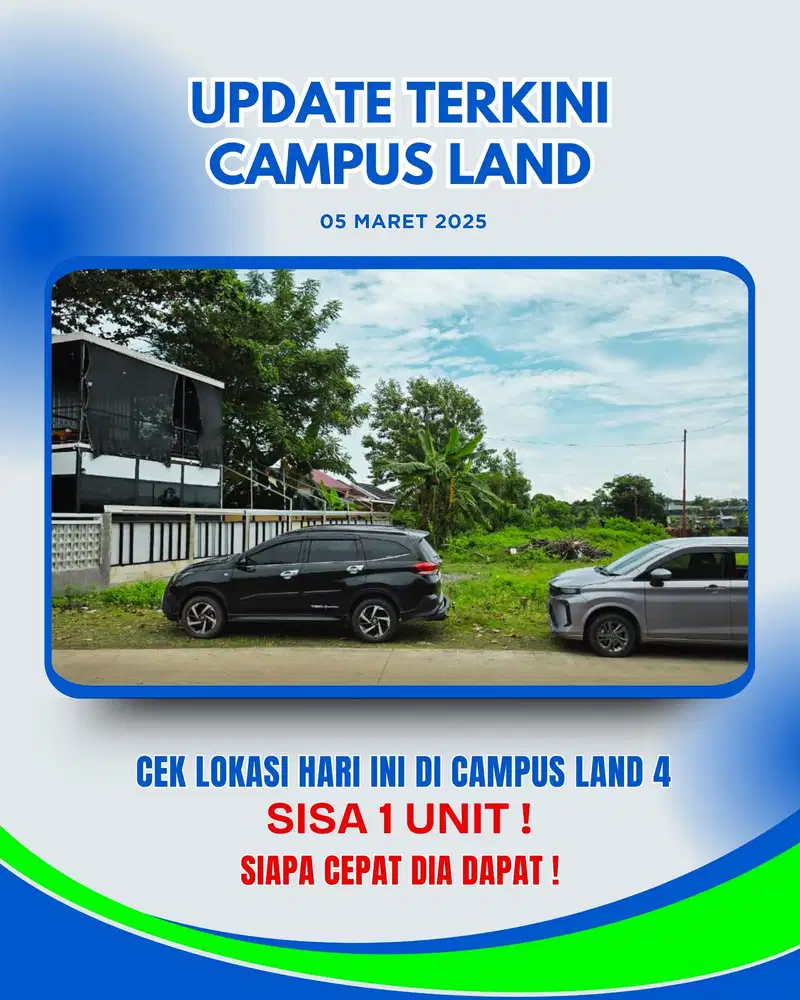 Investasi kavling Ruko dan Kostan dekat Danau Mawang Dan Kampus Unhas