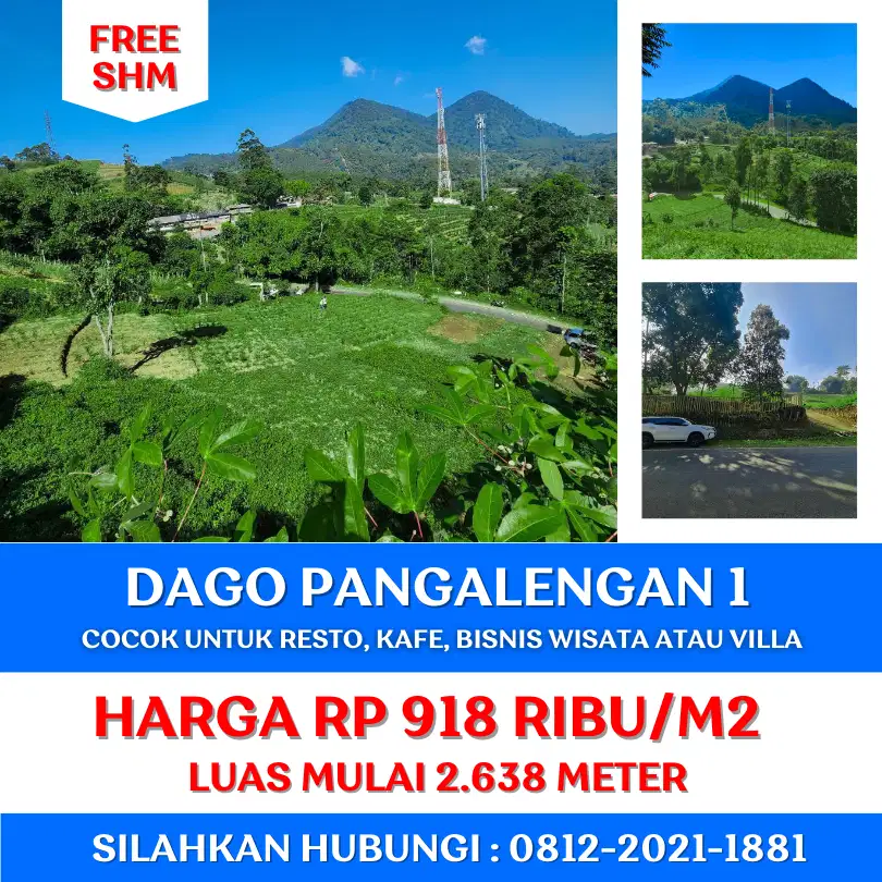 Jual Tanah Di Samping Jalan Raya Pangalengan