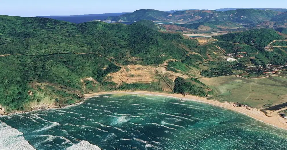 Tanah pinggir Pantai Are Guling Kuta Lombok Tengah T753