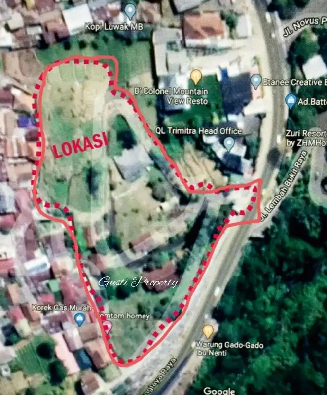 Lahan di Puncak, lokasi tinggi, cocok untuk Resto, Hotel dll 2 jt/m