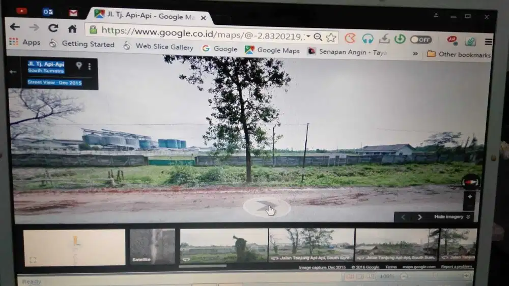 Tanjung Api Api 12 Ha Rp. 500 rb/m2 di TAA Km 11,5