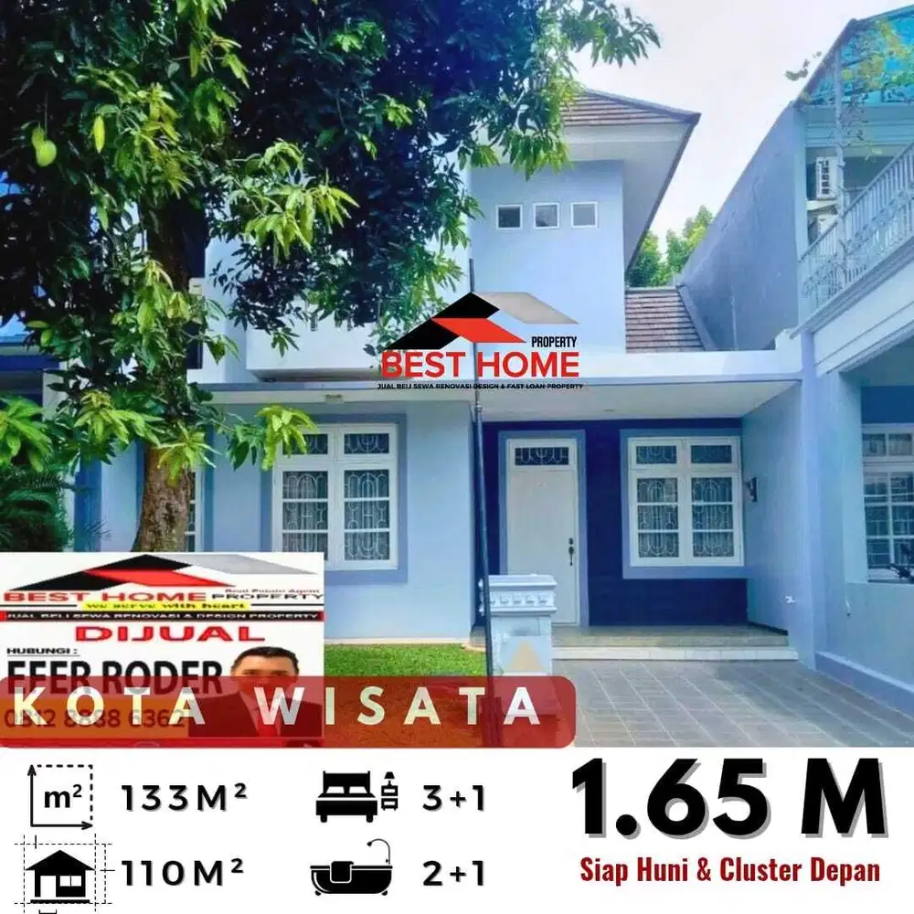 Rumah hoky dijual cepat kota wisata