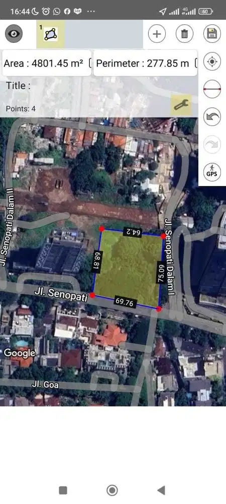 Dijual Tanah Di Senopati Raya Strategis Jakarta