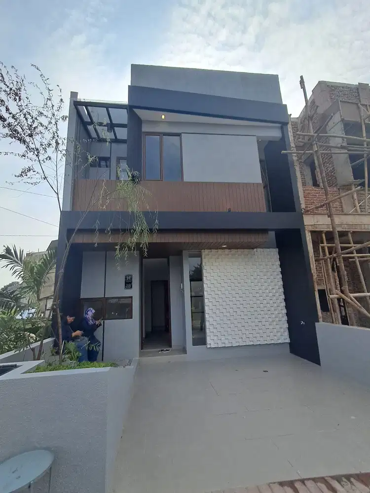 Pesona remboelan sawangan rumah 2 lantai nempel jalan raya bisa KPR