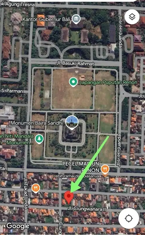 tanah di central renon, tanah di renon pusat, tanah denpasar