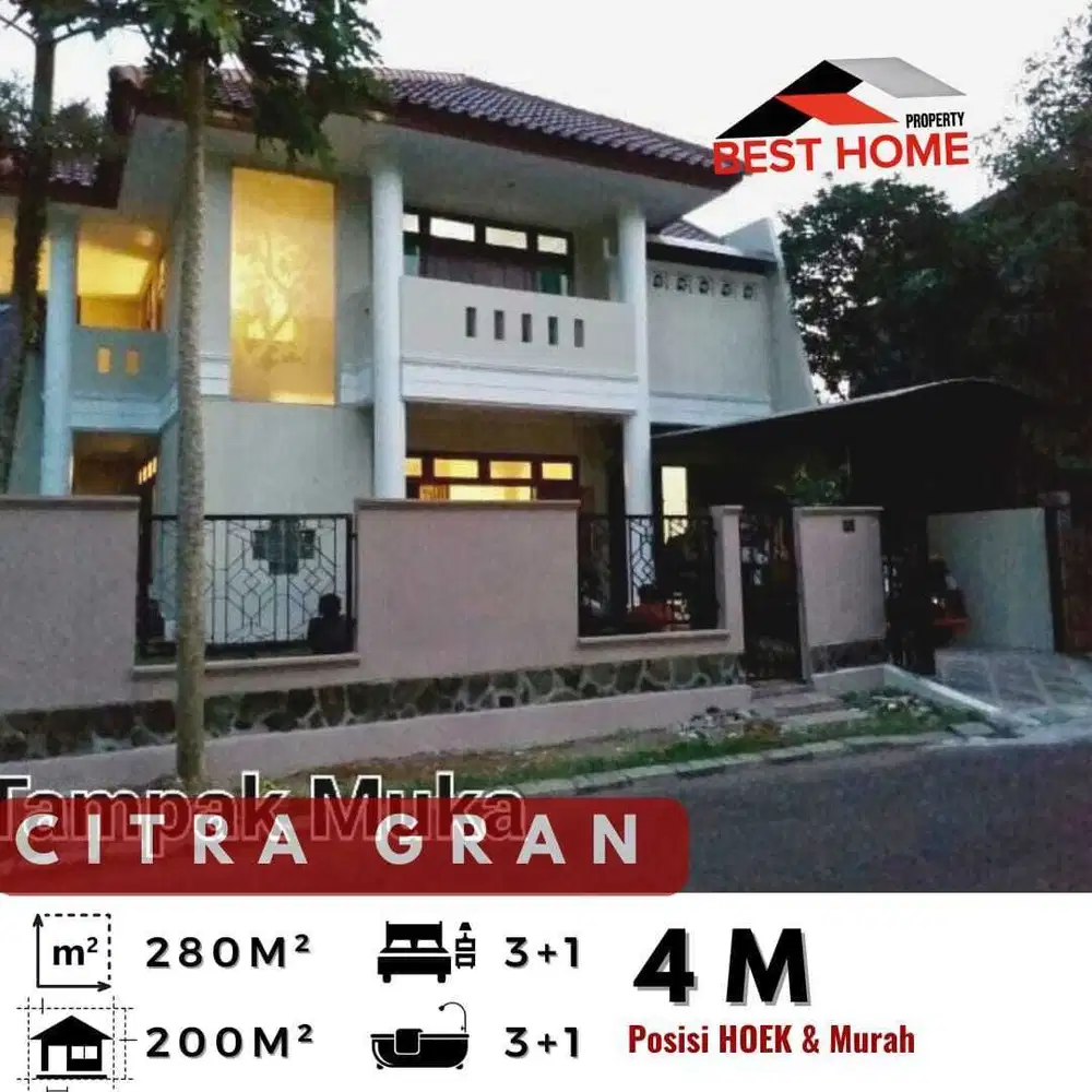 Rumah dijual di perumahan elit Citra Gran