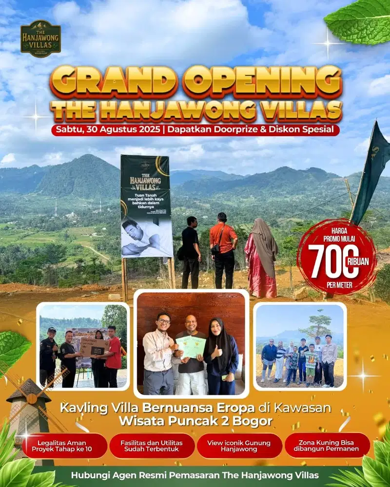 Jangan lewatkan gren opening di the hanjawong villas hari sabtu besuk