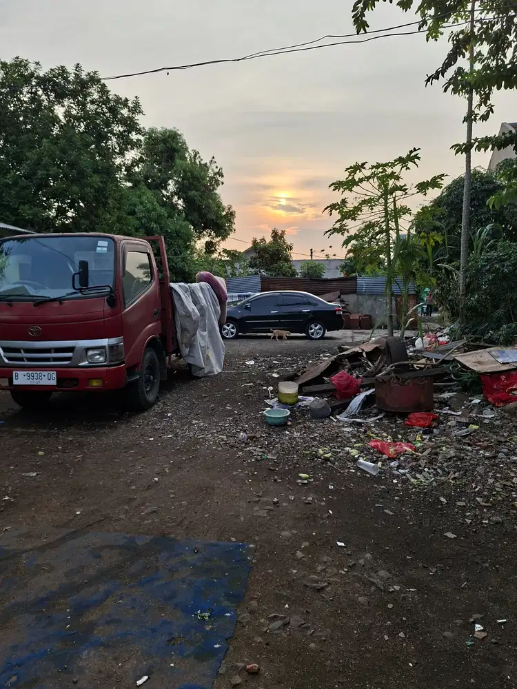 Di jual tanah darat sudah  ada pagar keliling  di pengasinan Bekasi