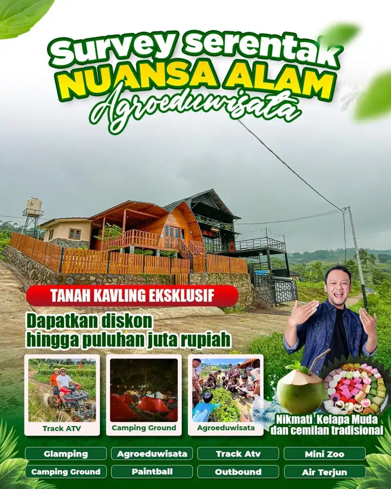 Mau wisata malas pergi jauh sulusinya hanya ambil kavling di nuasa agr