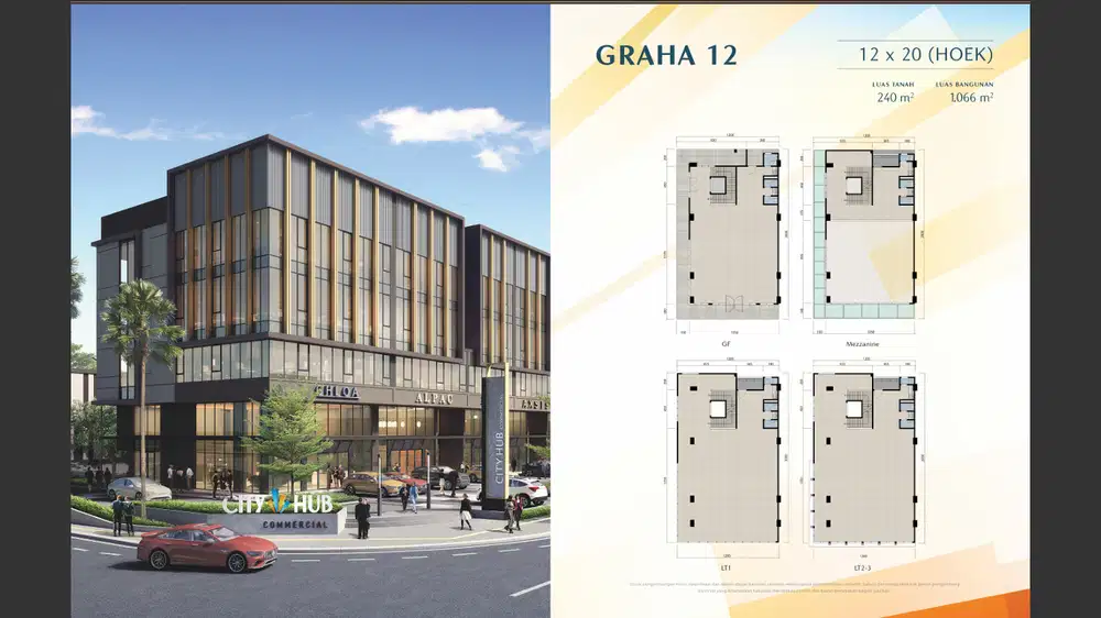 Ruko Mewah Super Strategis Ramai CITY HUB COMMERCIAL by SUMMARECON