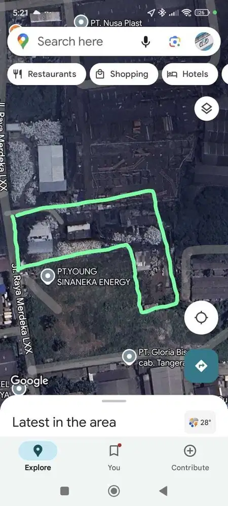 Tanah Murah Strategis Pasar Kemis Tangerang