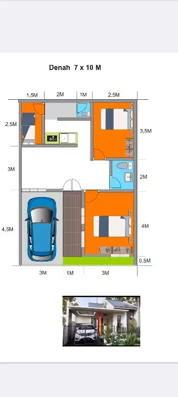 Rumah Cantik Dalam Cluster bs cicil ke Dev
