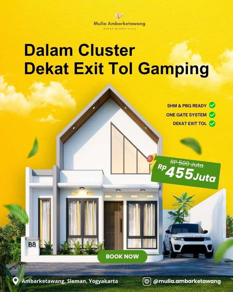 Rumah Mezzanine Termurah Jogja Dijual, Area Gamping Sleman: SHM, KPR