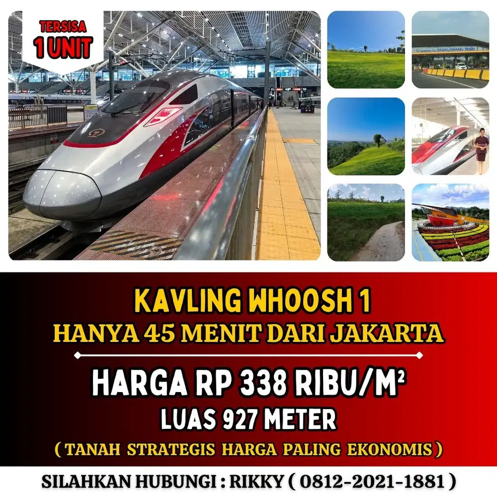 Jual Kavling Tanah Dekat Stasiun Kereta Cepat Padalarang