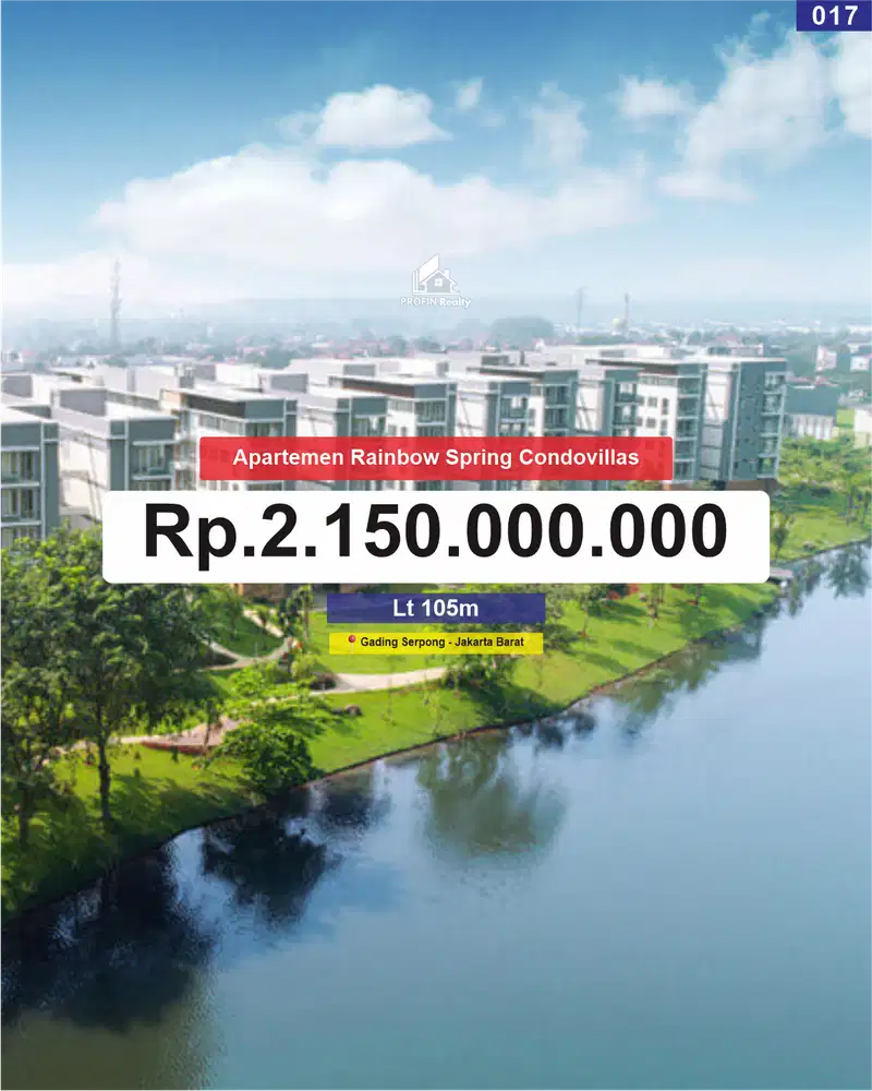 Apartement Rainbow Springs Condovillas kondisi Full Furnished