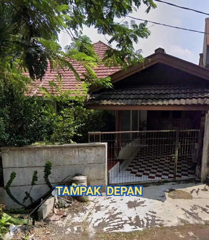 Rumah 1 lantai dengan tanah yang luas di Perum Bumi Menteng Asri