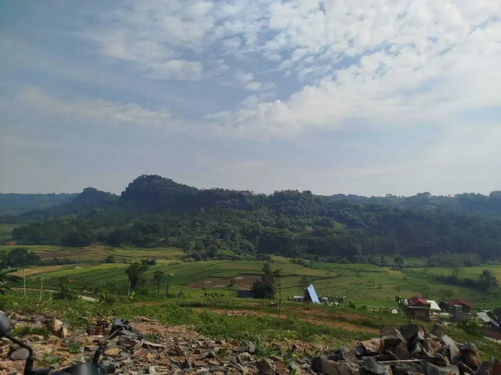 Dijual tanah murah legalitas SHM View pegunungan dan persawahan alami
