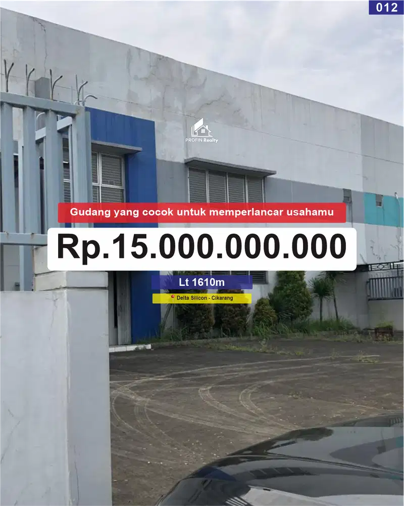 Di jual  Gudang Luas di Kawasan Industri Delta Silicon Cikarang