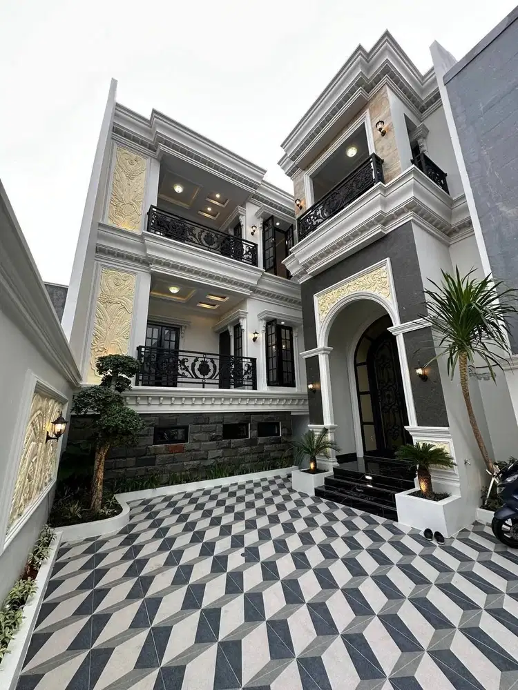 Rumah modern klasik mewah 3 lantai jagakarsa jakarta selatan