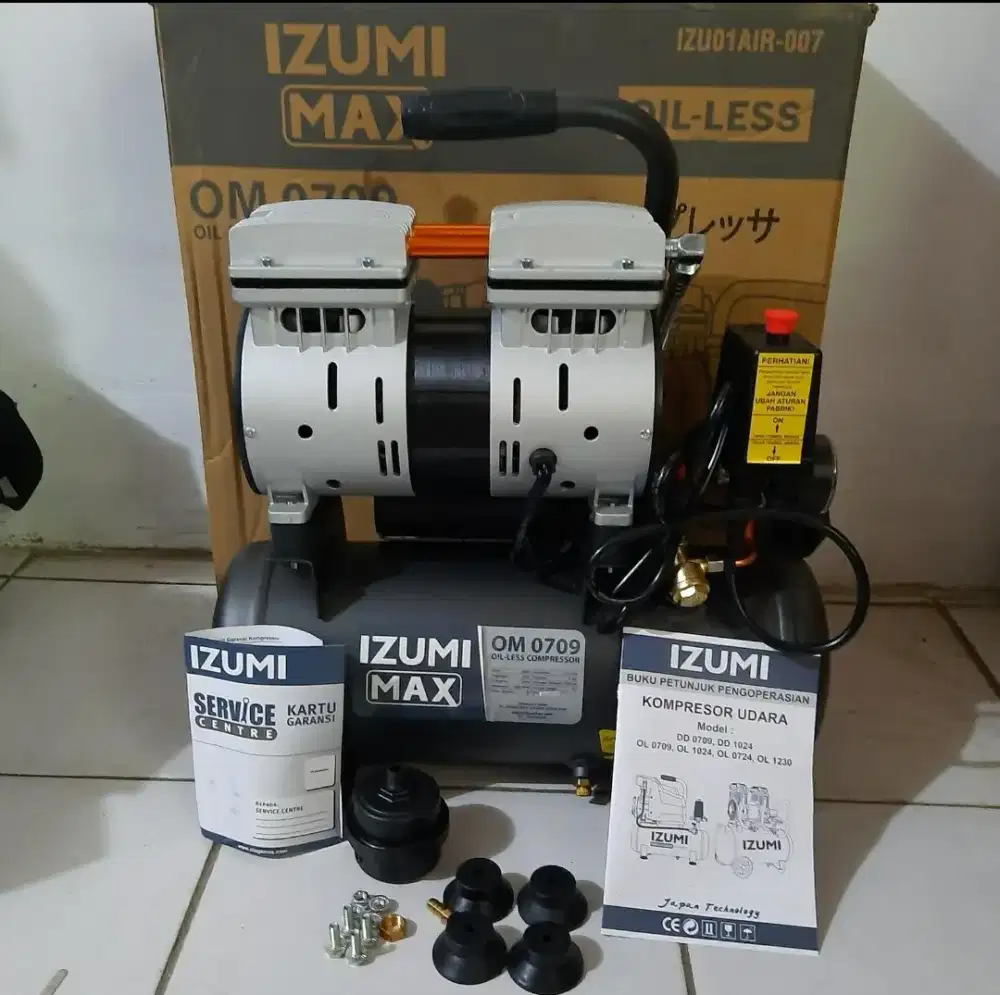Kompressor Izumi Max 3/4 HP Oilless Silent