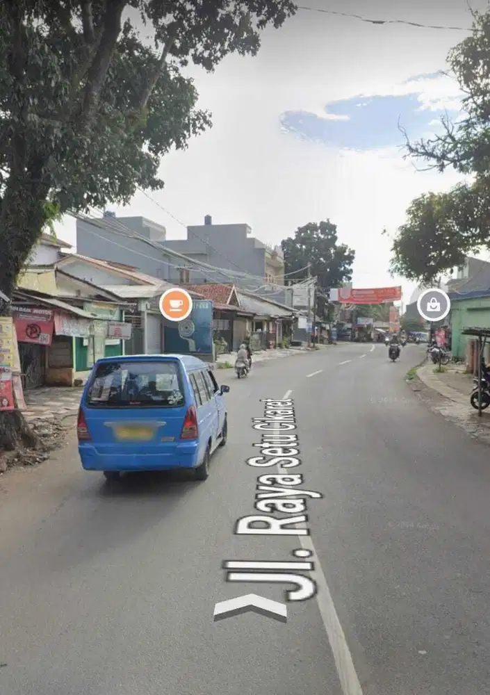 DIJUAL LAHAN STRATEGIS PINGGIR JALAN RAYA SETU CIKARET CIBINONG BOGOR