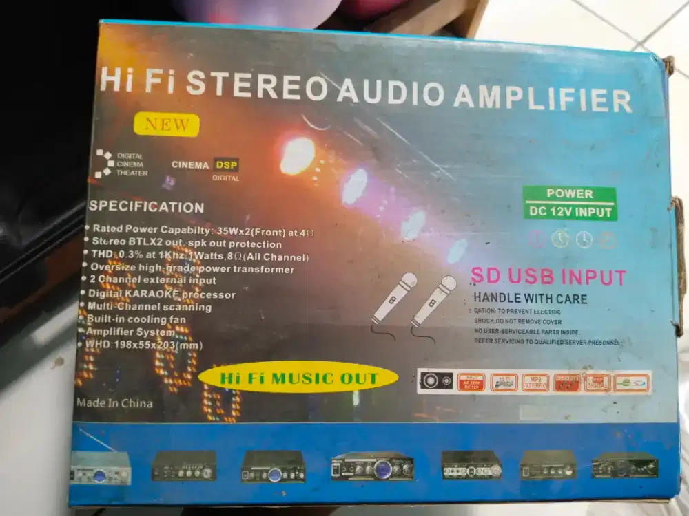 Audio amplifier baru normal