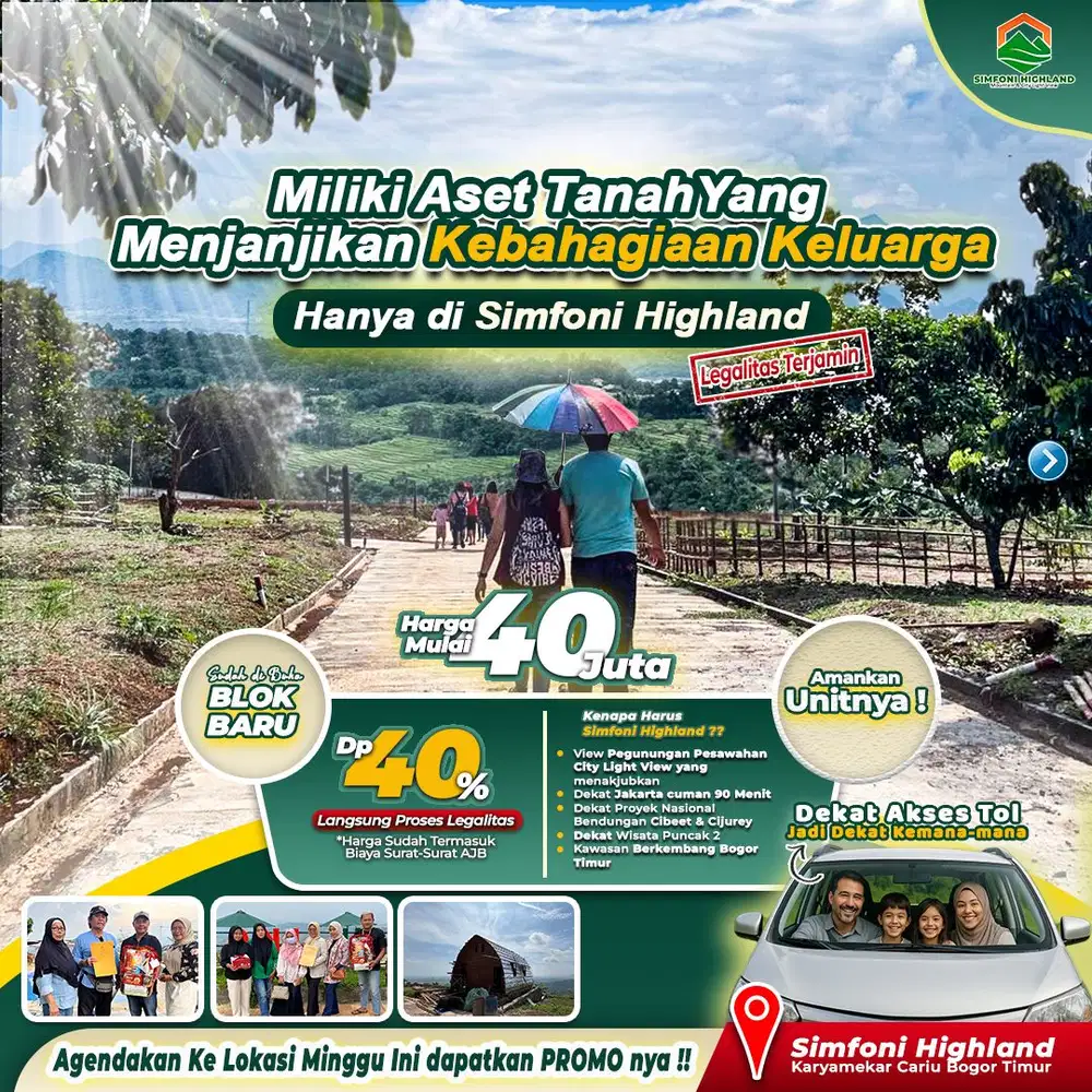 Tanah strategis dibogor timur