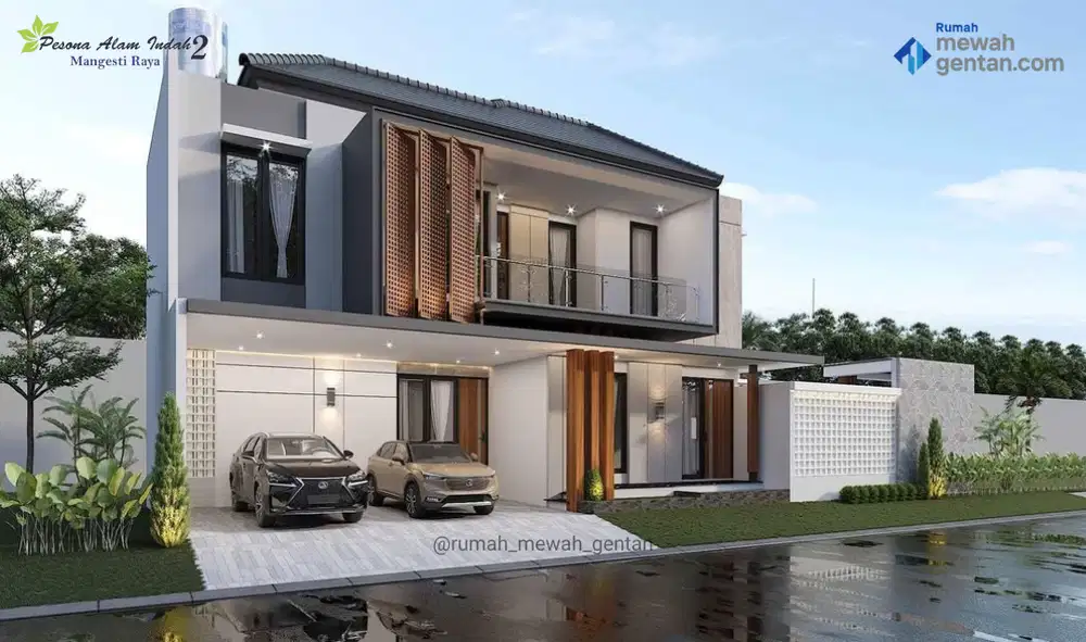 Rumah Mewah gentan Tepi Jln.mangesti raya pesona alam indah SHM ready