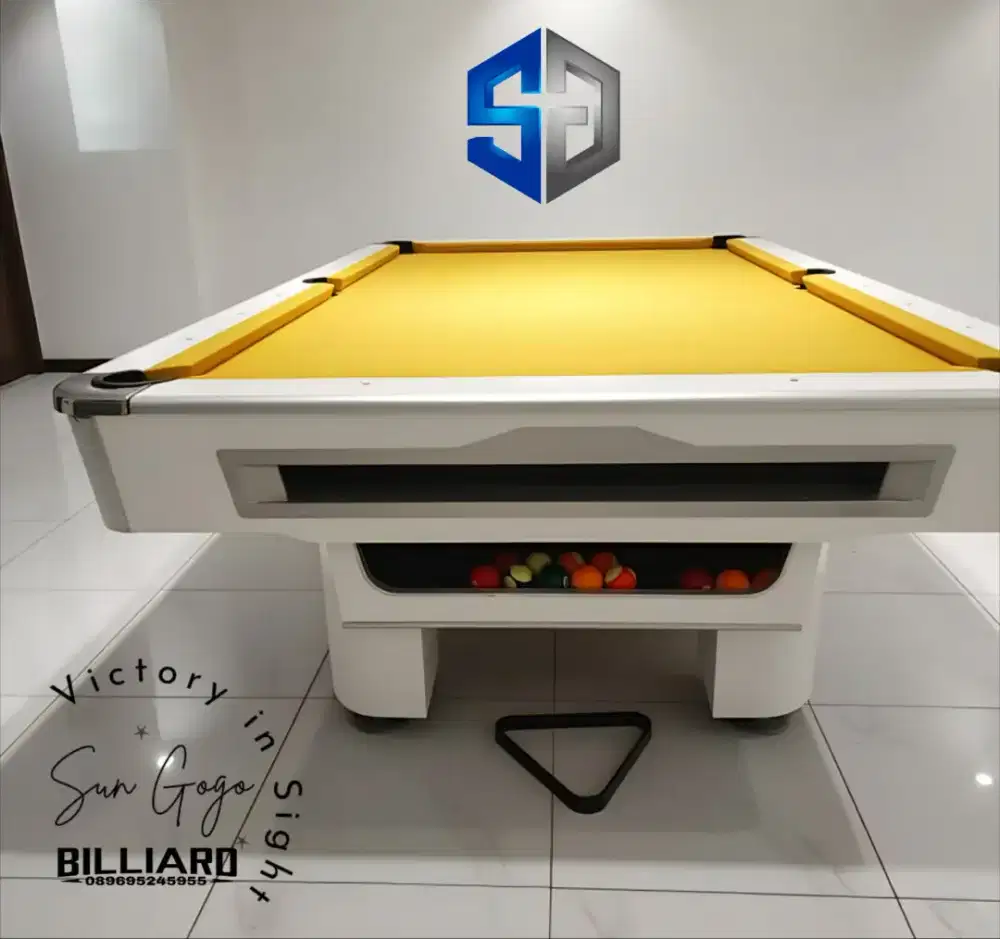 Billiard Table ukuran 9feet Bola besar sudah full set perlengkapan