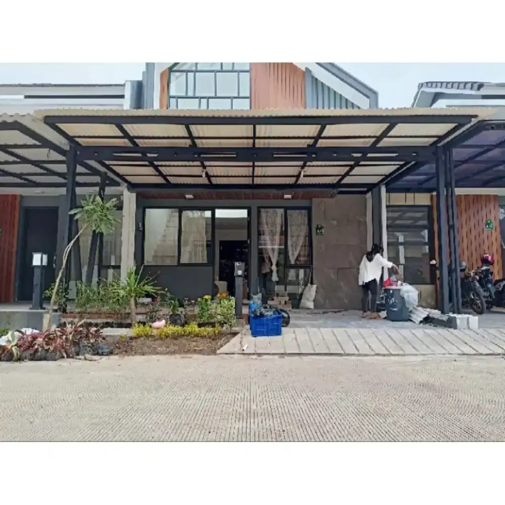 Kanopi minimalis alderon murah terpasang