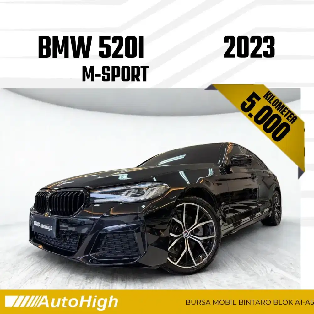 DP10% [Km5.000] 520i M-Sport 2023 Black Reg 2024 #AUTOHIGH