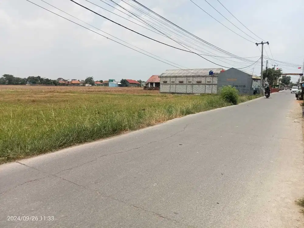 Dijual tanah pinggir jalan karangpawitan Karawang Barat
